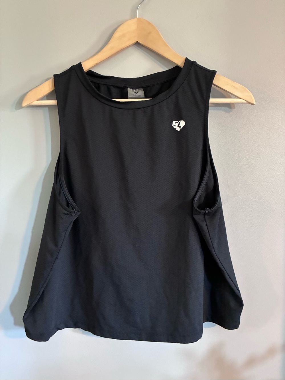 Women's Best Black Textured Jersey Tank Top Size Medium